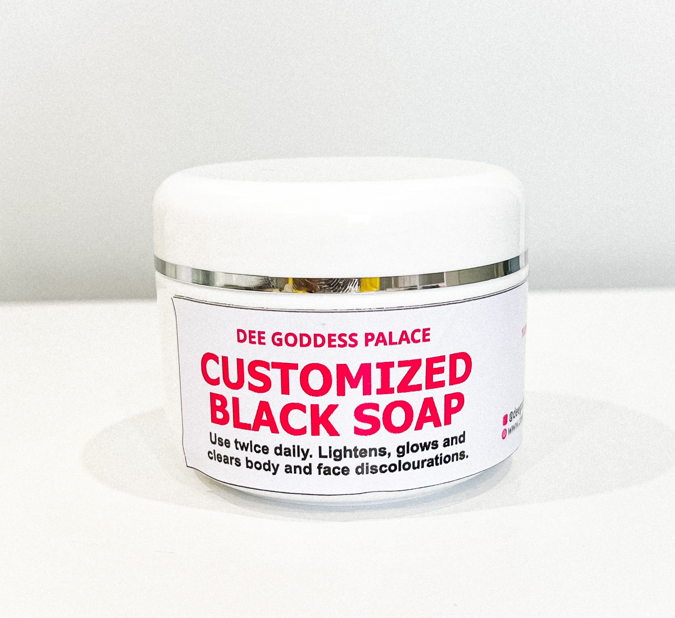 Customized Glowing Black Soap