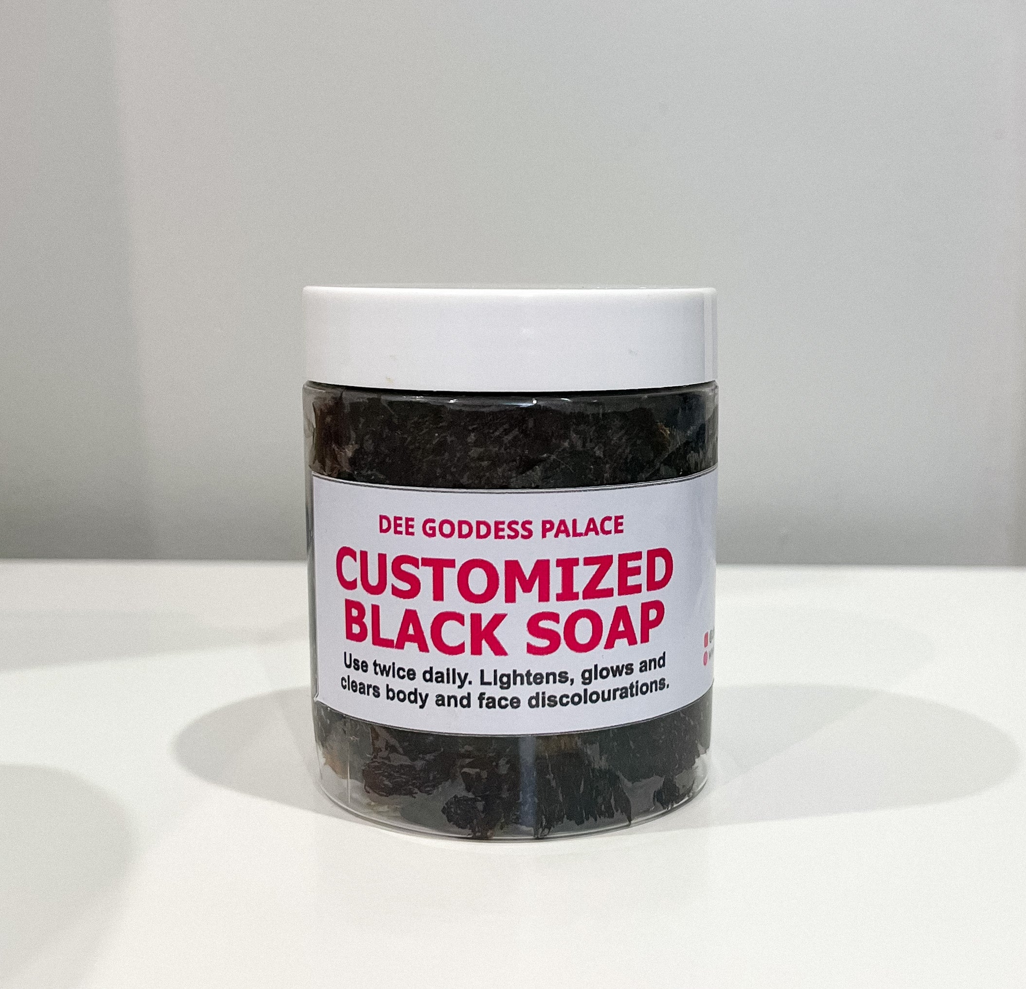 Customized Glowing Black Soap