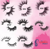 3D, 25MM, Two Toned Colored Fluffy Strip Lashes