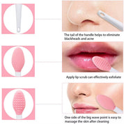 Double-Sided Soft Silicone Lip Scrub Brush