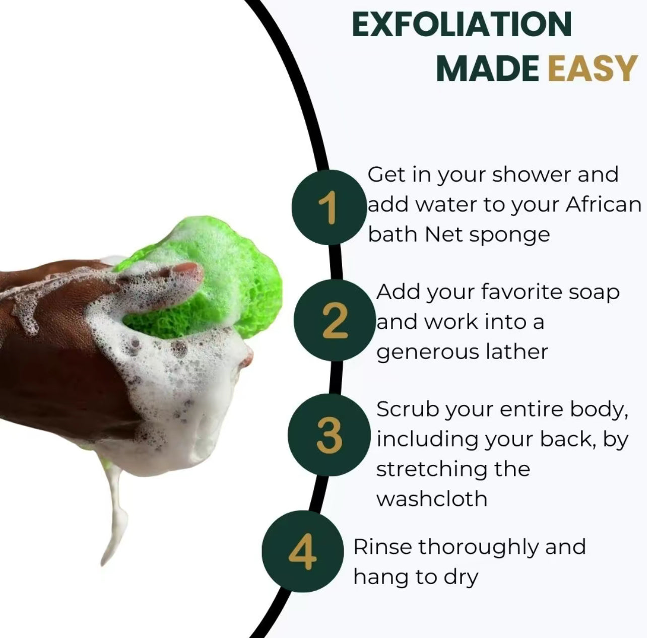 Authentic African Exfoliating Net Sponge