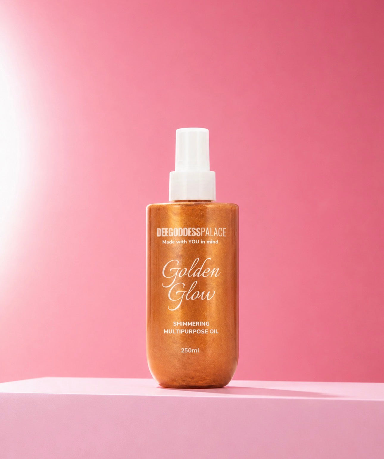 golden glow shimmer dry oil
