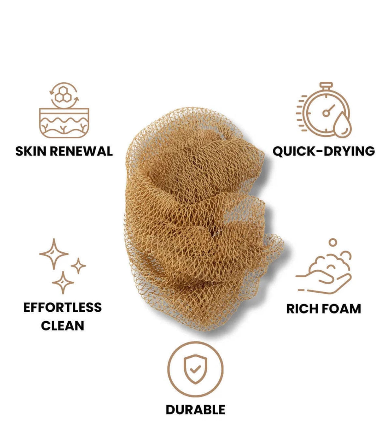 Authentic African Net Sponge 45”