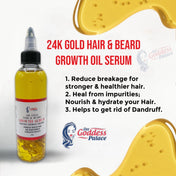 24K Gold Hair & Beard Growth Oil Serum