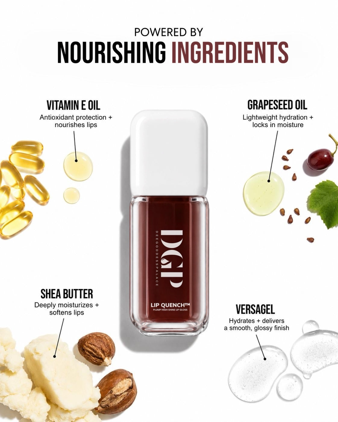 Lip Quench™ Plump-Looking High Shine Lip Gloss - Mocha