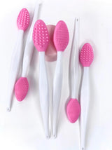Double-Sided Soft Silicone Lip Scrub Brush